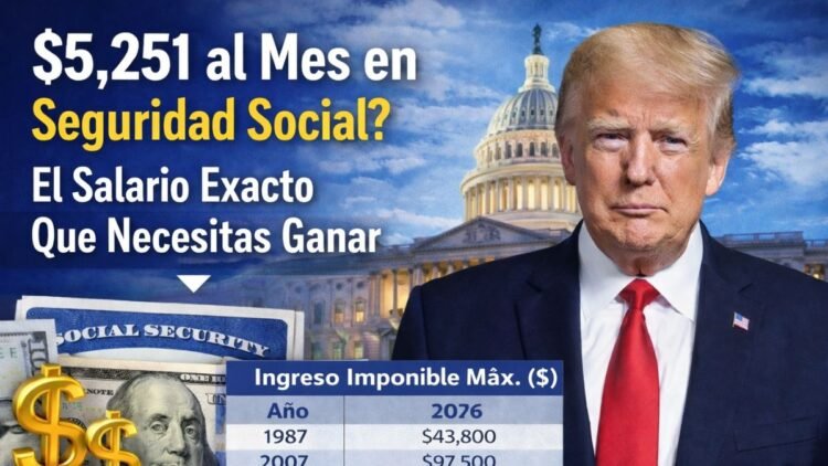 ¿Cómo Obtener el Beneficio Máximo de $5,251 del Seguro Social? El Salario Necesario para Calificar